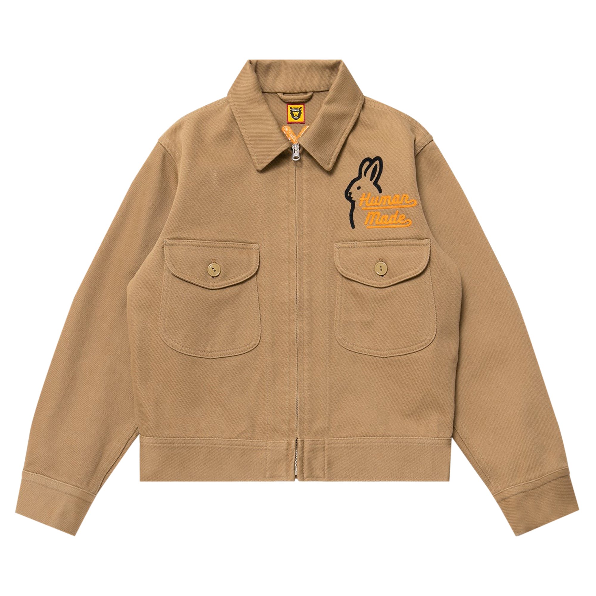Buy Human Made Zip Work Jacket 'Beige' - HM24JK008 BEIG | GOAT
