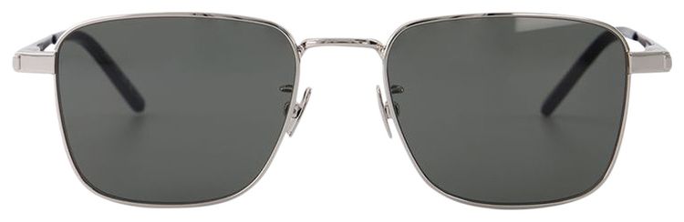Saint Laurent Rectangular Frame Sunglasses Silver