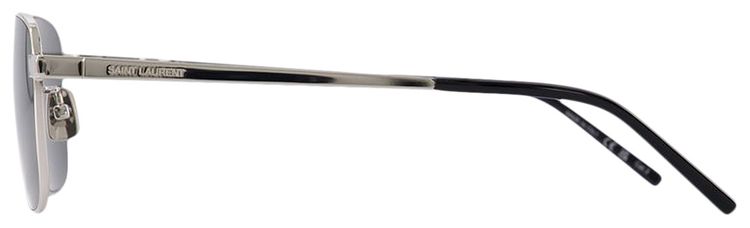 Saint Laurent Rectangular Frame Sunglasses Silver