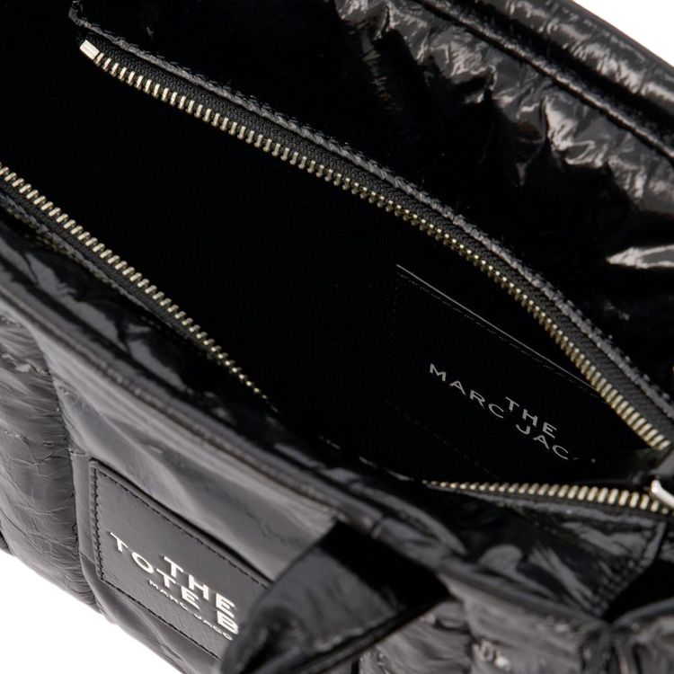 Marc Jacobs Logo Printed Tote Bag Black