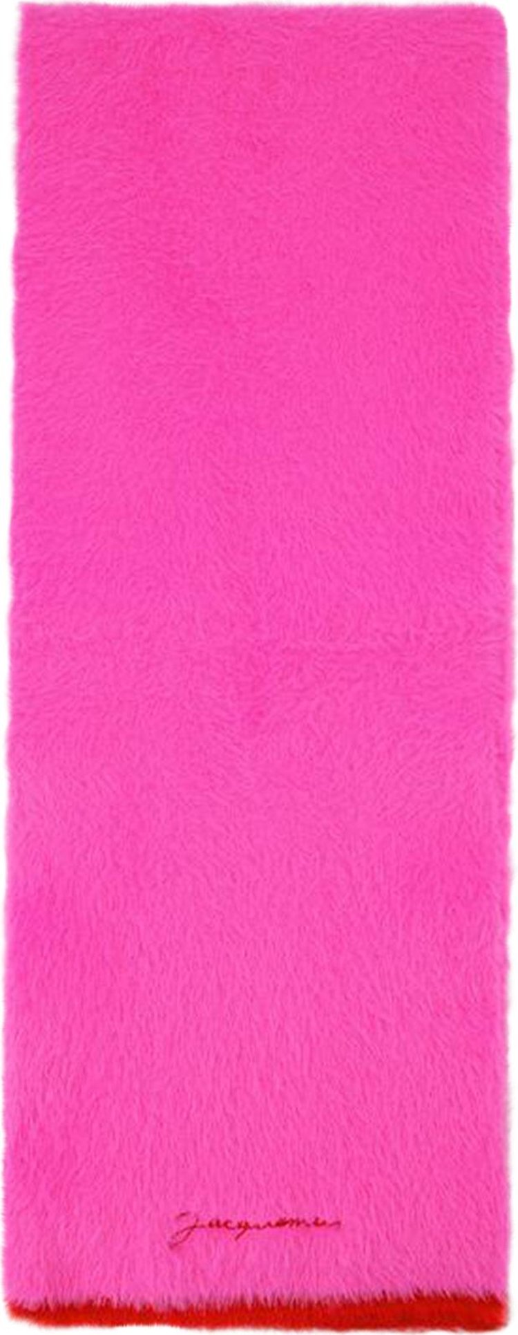 Jacquemus Neve Fluffy Scarf Pink