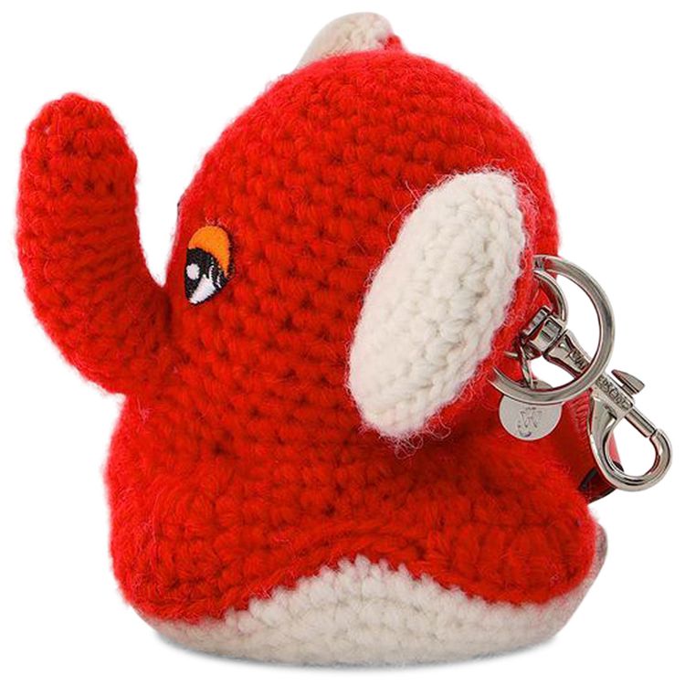 JW Anderson 3D Elephant Key Ring Red