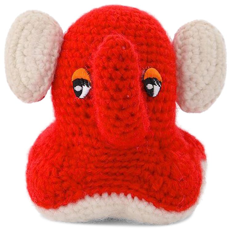 JW Anderson 3D Elephant Key Ring Red