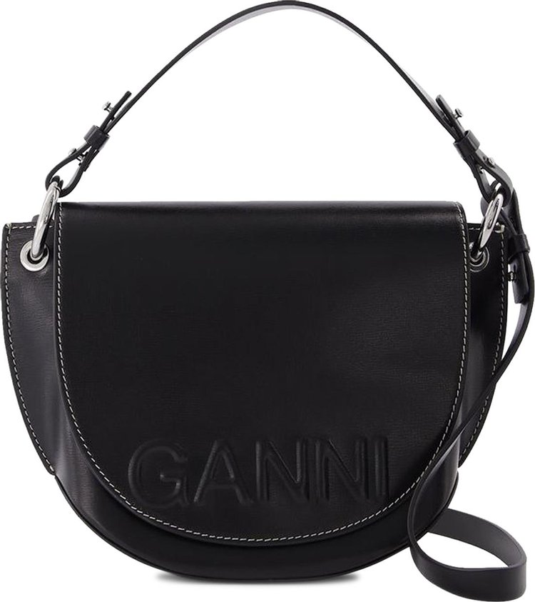 GANNI Banner Nano Saddle Bag 'Black'