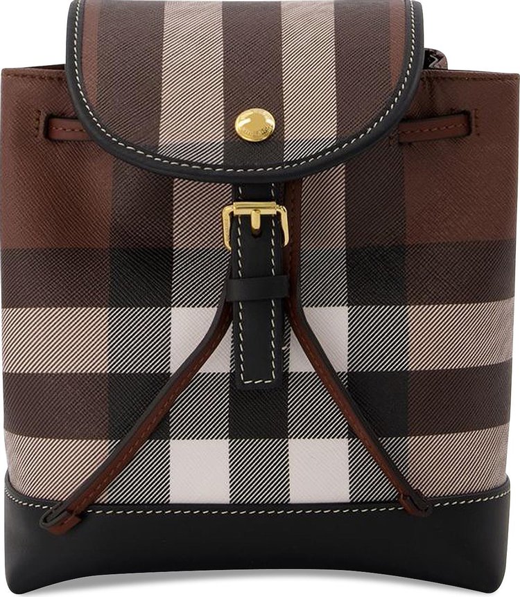 Burberry Check and Leather Micro Backpack 'Multicolor'