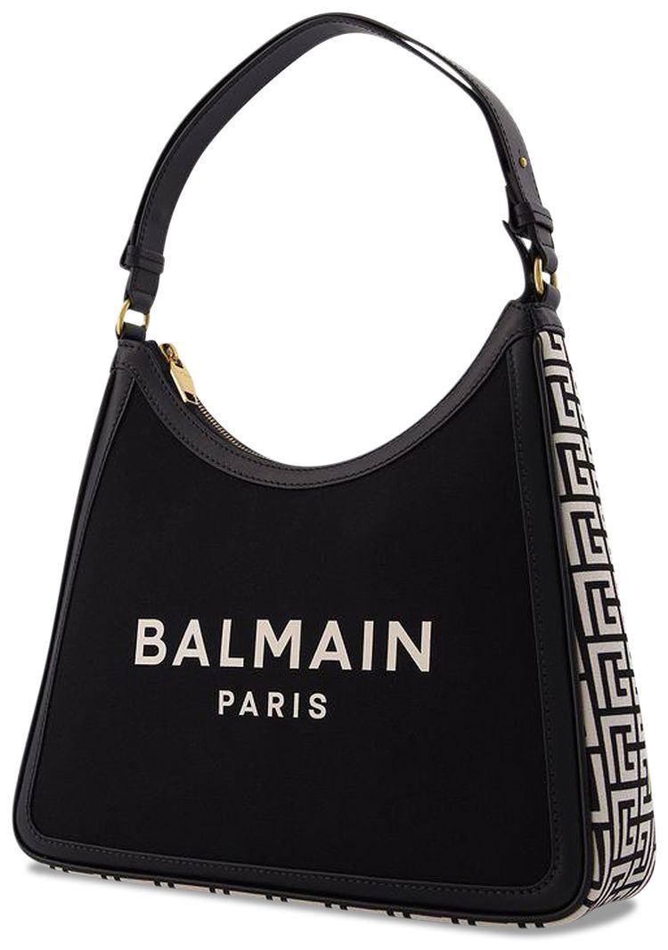Balmain B Army Monogram Logo Shoulder Bag Black