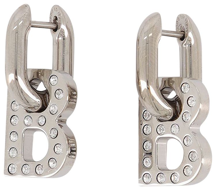 Balenciaga Chain XS Earrings Silver