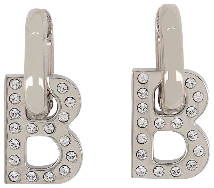Balenciaga Chain XS Earrings Silver