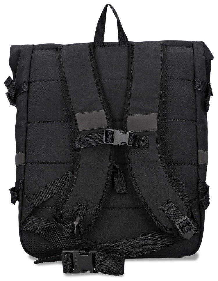 Balenciaga Logo Print Backpack Black