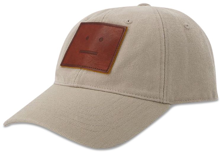 Acne Studios Cunov Canvas Face Cap Beige