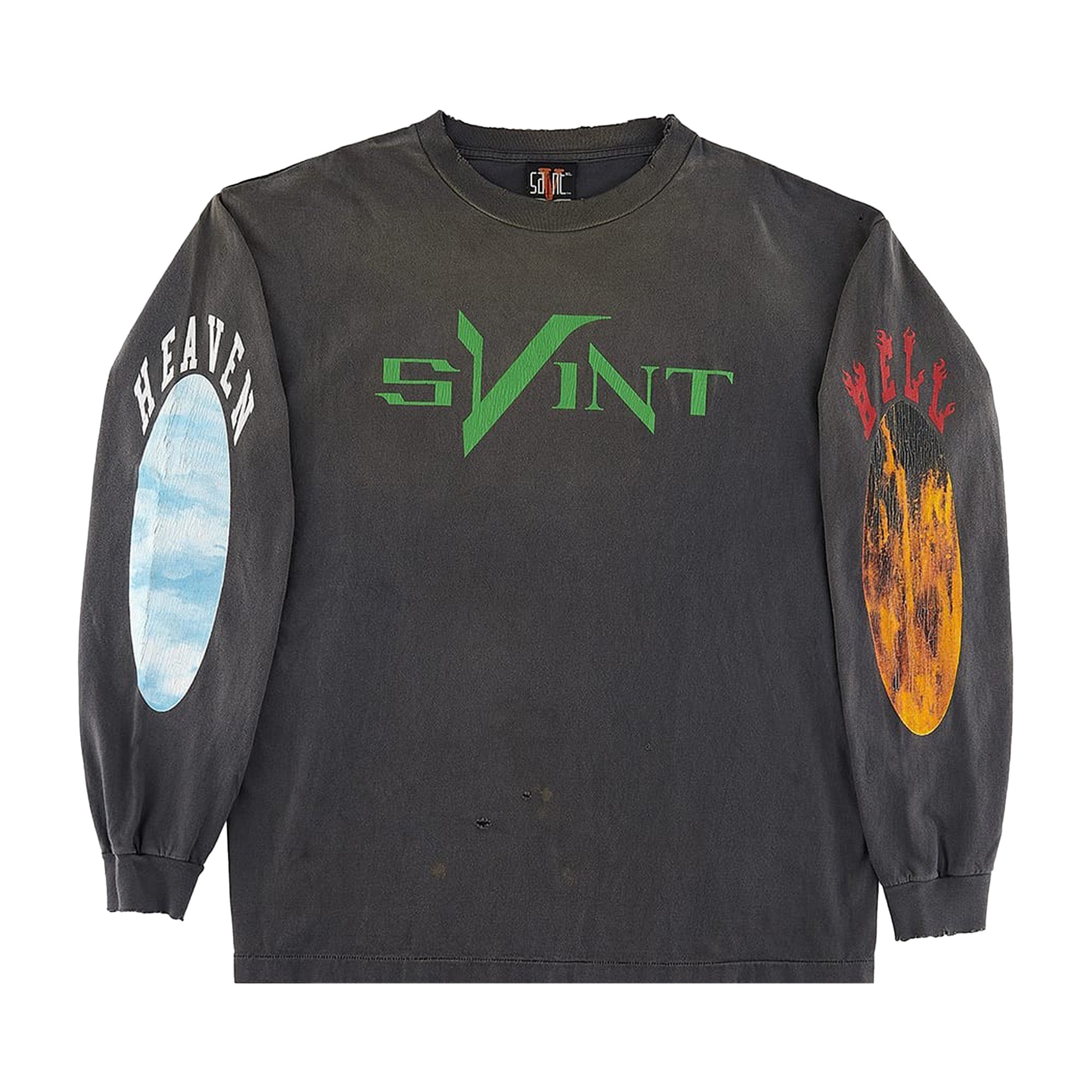 Buy Saint Michael x Vlone Skull Long-Sleeve 'Black' - SM A22 0000 