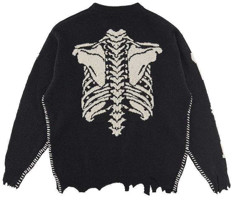 Saint Michael x Vlone Skeleton Knit Black