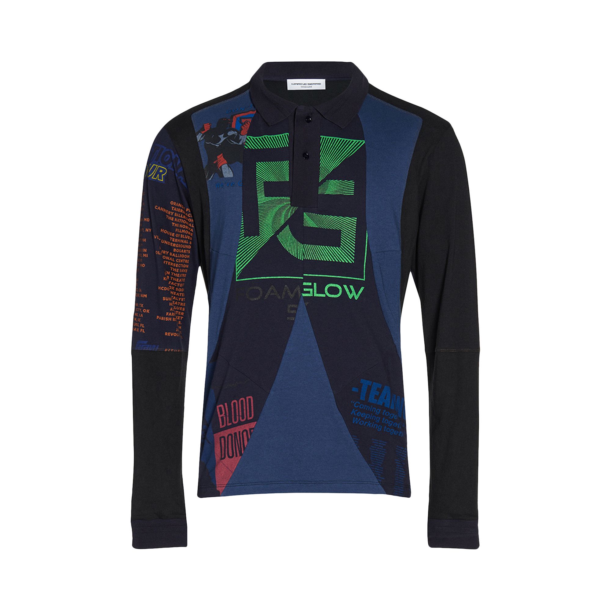 トップス MARINE SERRE KNIT POLO Buy Marine Serre Polo Sweater 'Blue' - T302FW22MU JERCO029