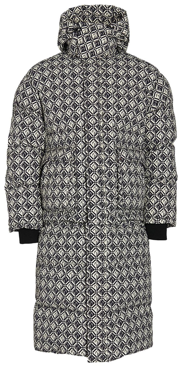 Marine Serre Moon Diamant Transit Puffer Black