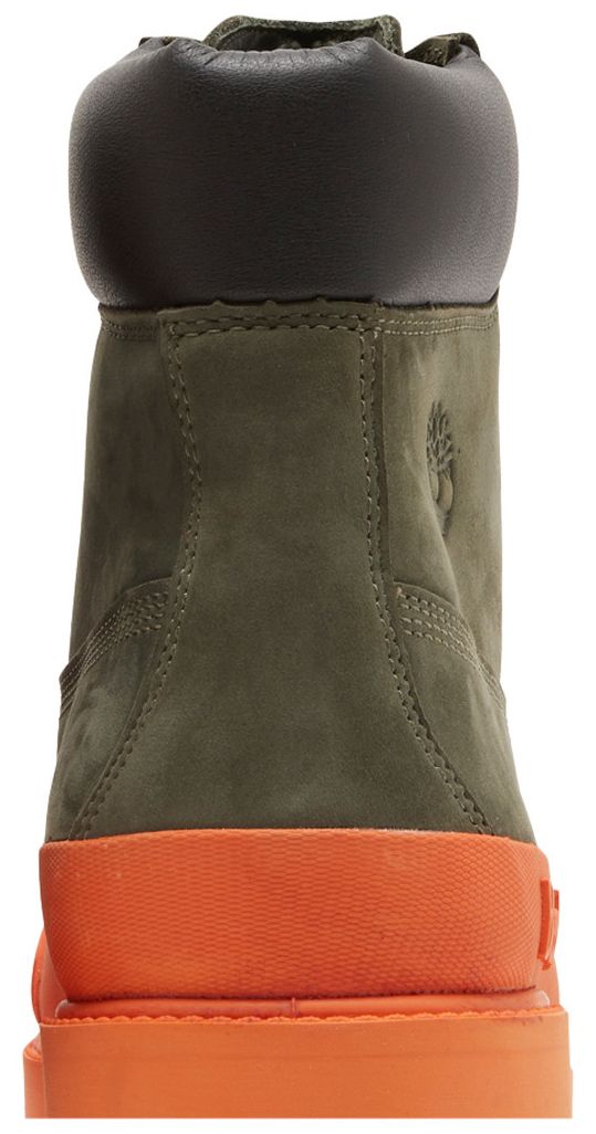 Timberland Bee Line x 6 Inch Premium Ruuber Toe Boot Dark Green Orange