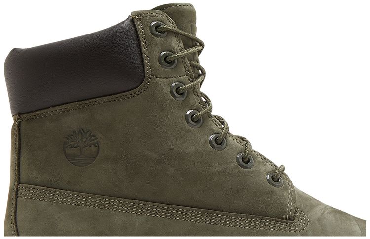 Timberland Bee Line x 6 Inch Premium Ruuber Toe Boot Dark Green Orange