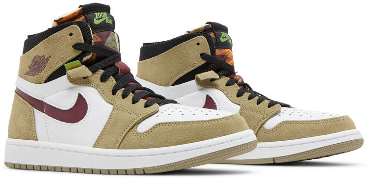 Air Jordan 1 Zoom Comfort Neutral Olive Cherrywood