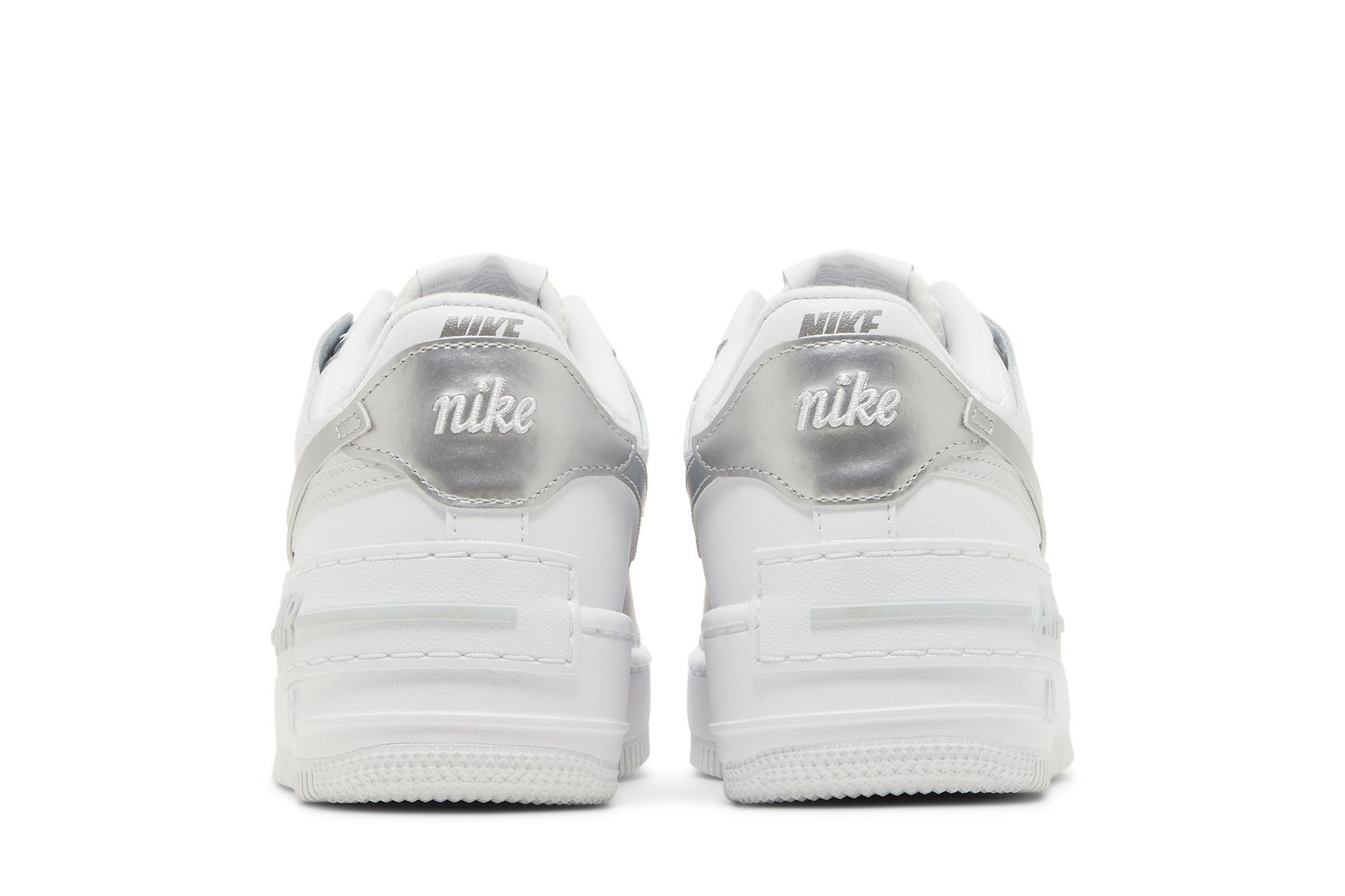 Nike Air Force 1 ホワイト/シルバー Nike Wmns Air Force 1 07 LX AF1 White Cool Grey Women Casual Shoes