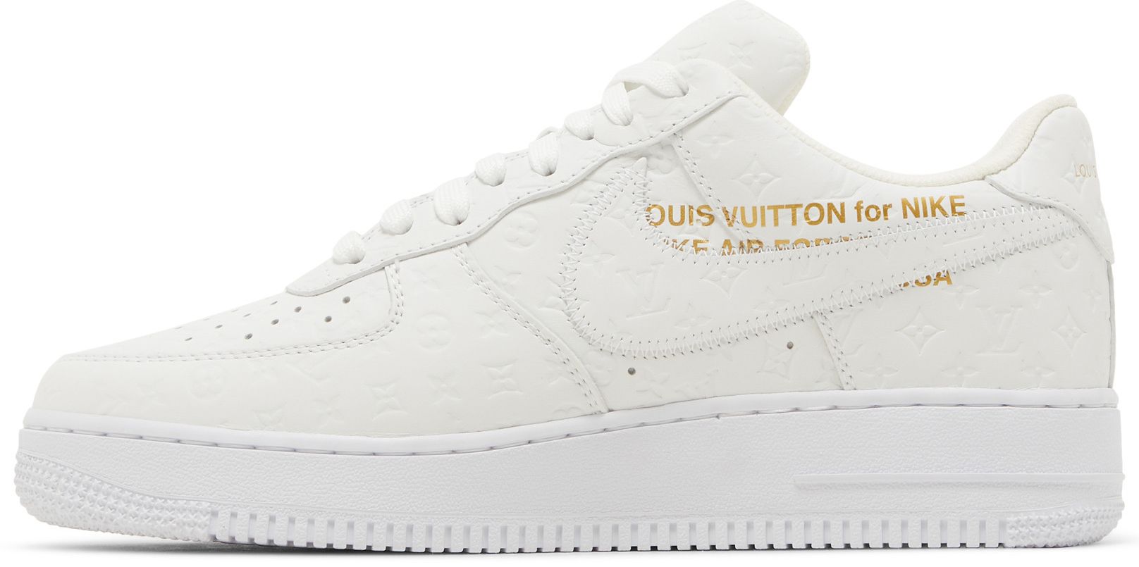 louis vuitton air force ones white