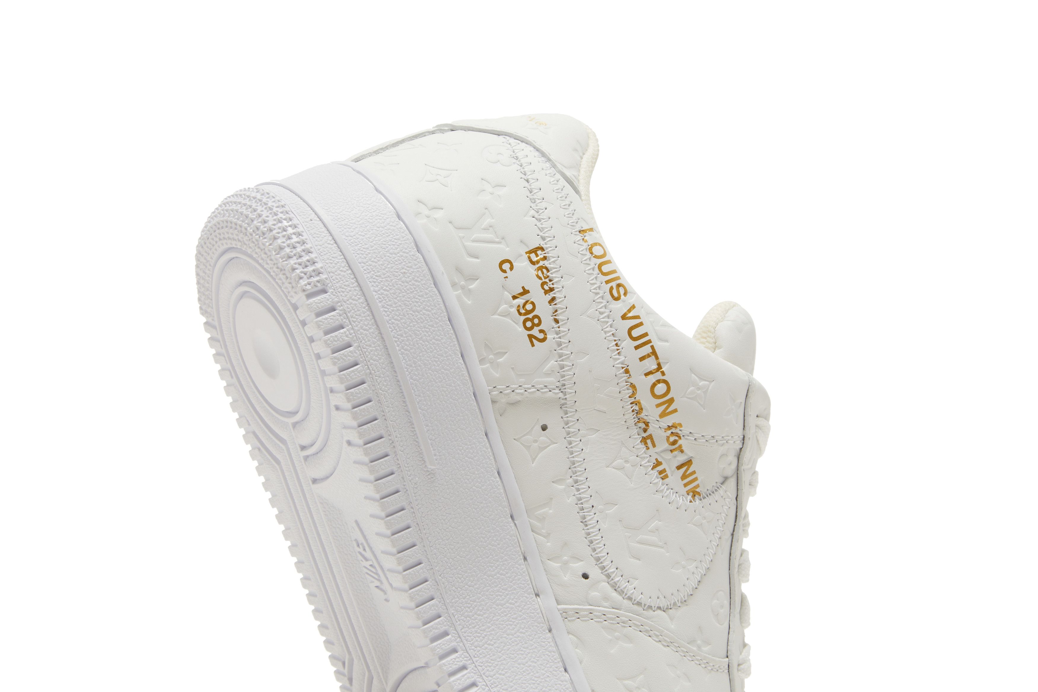 NIKE Air Force 1 Louis Vuitton コラボ ホワイト $20,000 Louis Vuitton Nike Air Force 1 White By Virgil Abloh FIRST