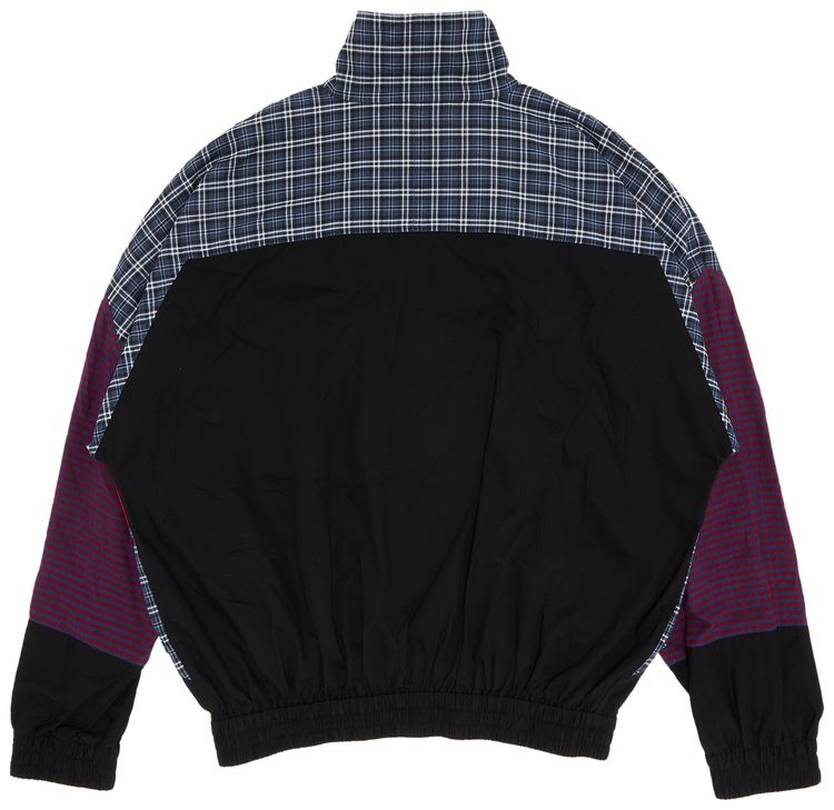 Balenciaga Plaid Colorblock Windbreaker