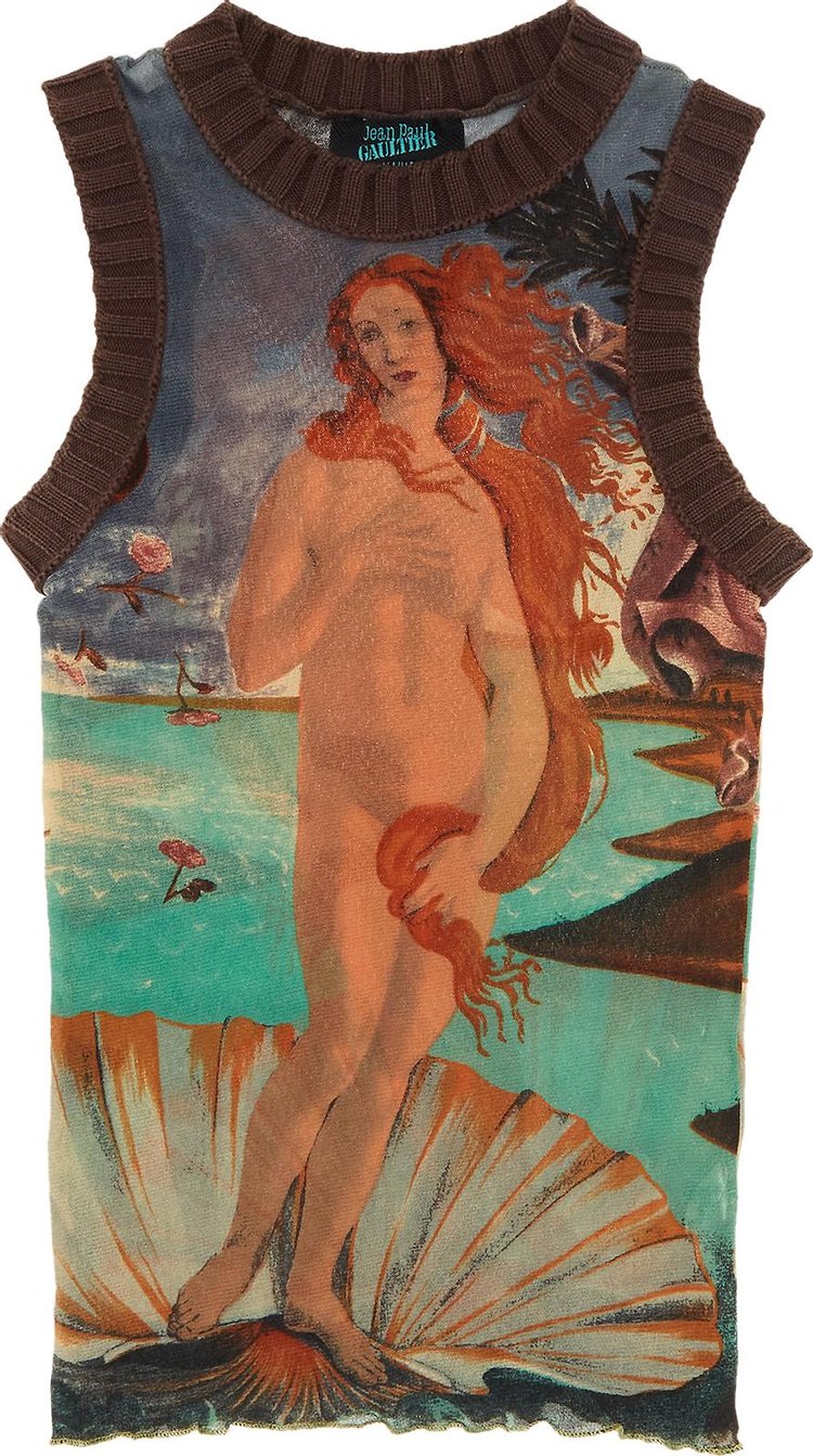 Vintage Jean Paul Gaultier Birth Of Venus Sleeveless Top