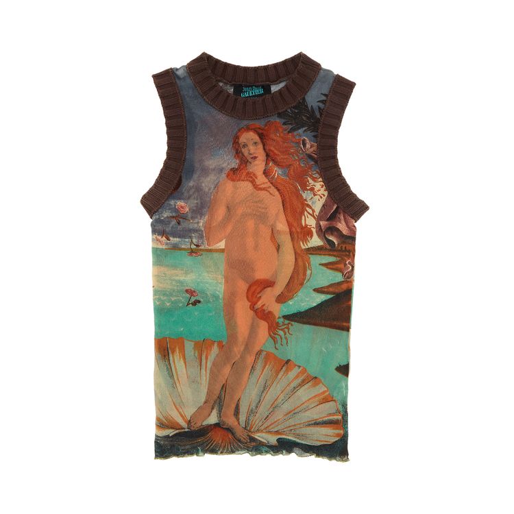 Buy Vintage Jean Paul Gaultier Birth Of Venus Sleeveless Top 