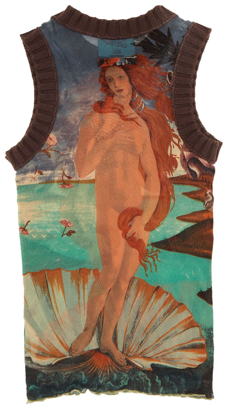 Vintage Jean Paul Gaultier Birth Of Venus Sleeveless Top