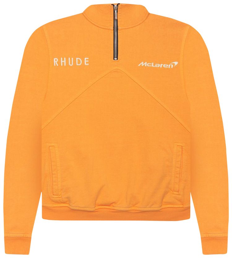 Rhude x McLaren Trackside Quarter Zip Orange