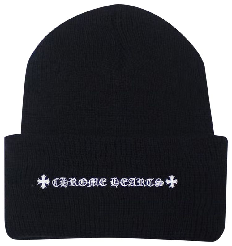 Chrome Hearts Plus Cross Beanie Black