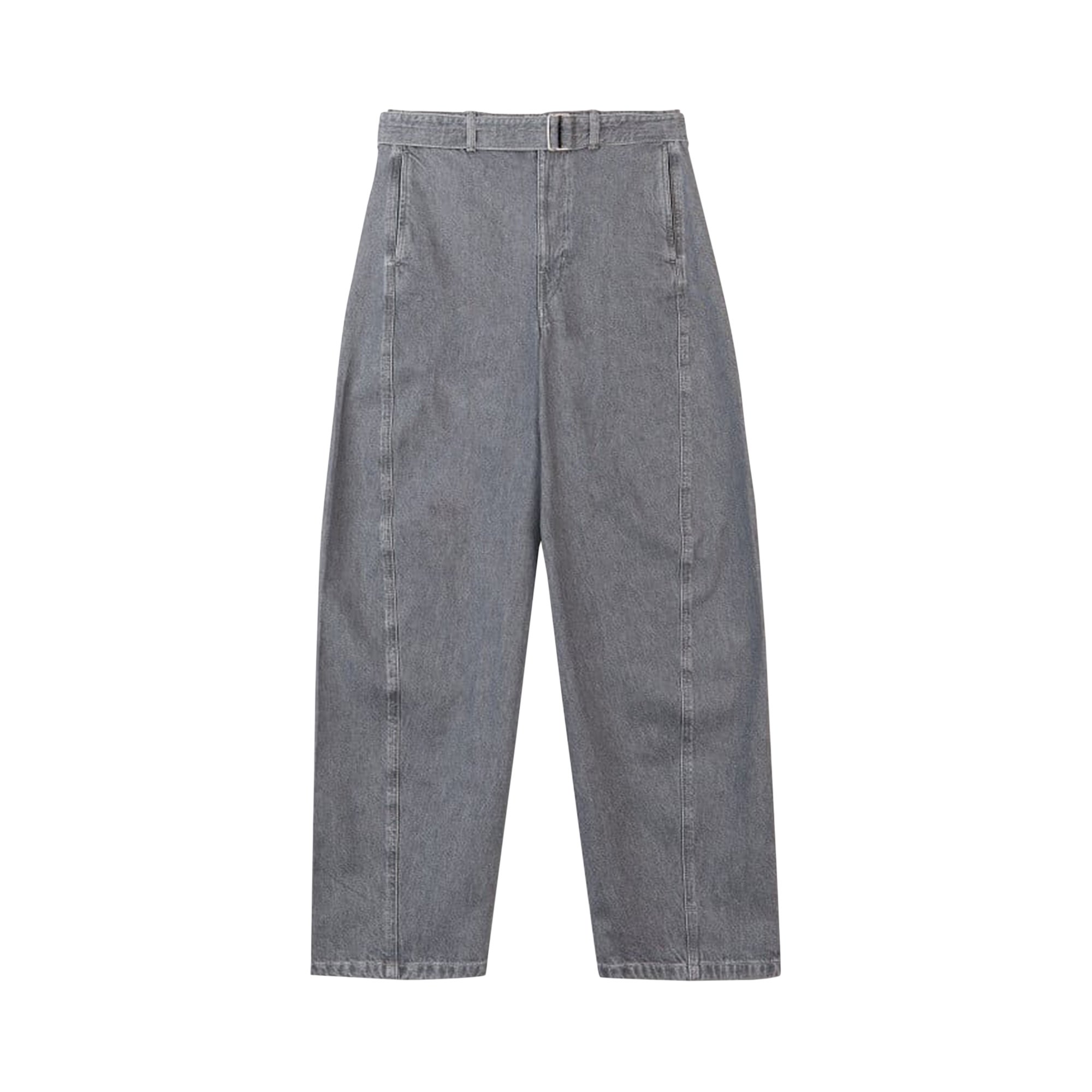 Buy Lemaire Twisted Belted Pants 'Denim Stone Grey' - X 221 PA302 ...