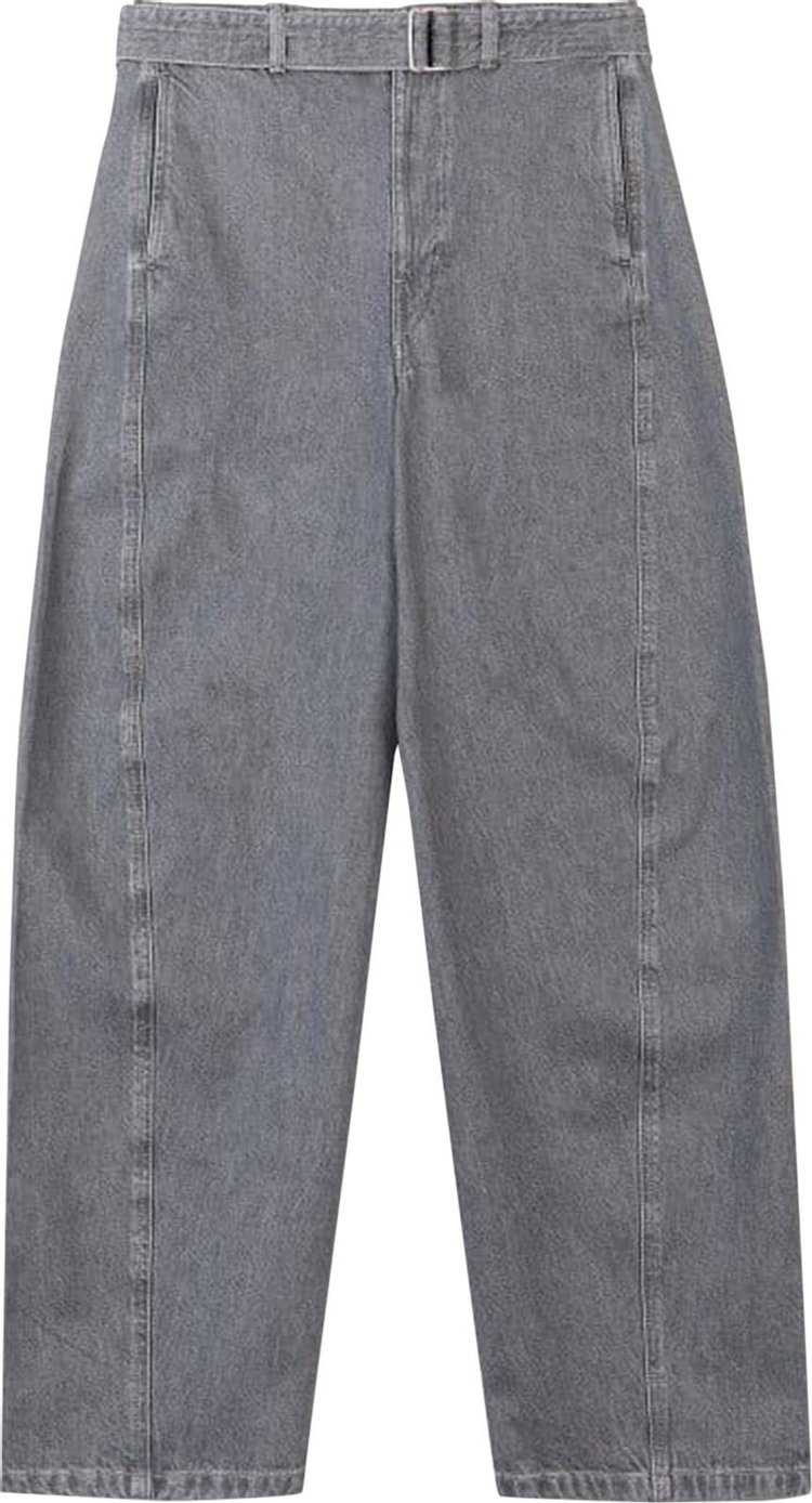 Lemaire Twisted Belted Pants 'Denim Stone Grey'