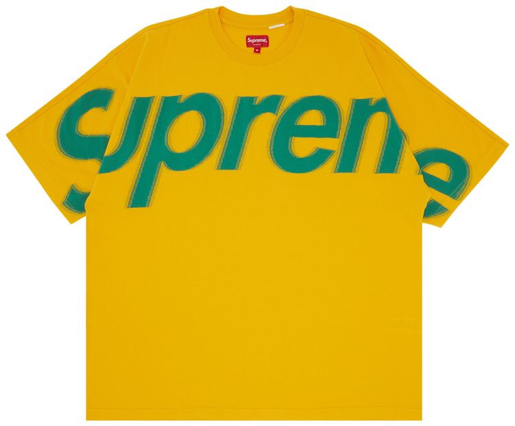 Supreme Intarsia Short Sleeve Top Dark Yellow