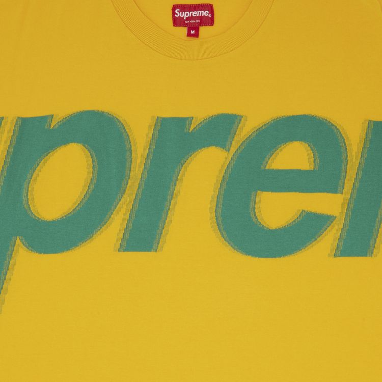 Supreme Intarsia Short Sleeve Top Dark Yellow