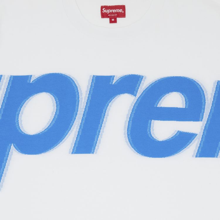 Supreme Intarsia Short Sleeve Top White