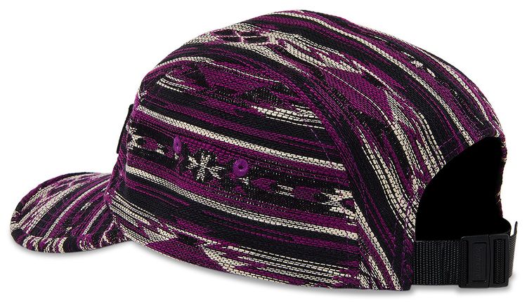 Supreme Woven Pattern Camp Cap Purple