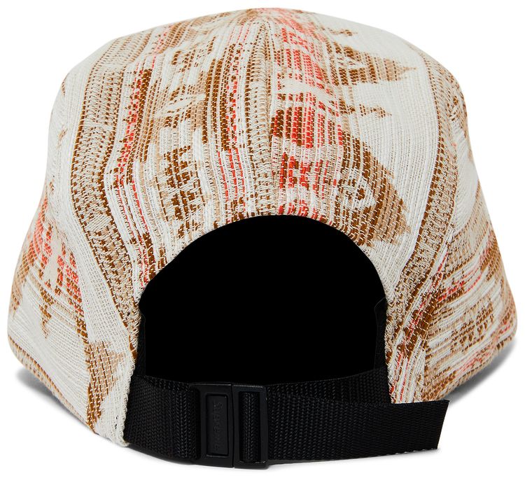 Supreme Woven Pattern Camp Cap Tan