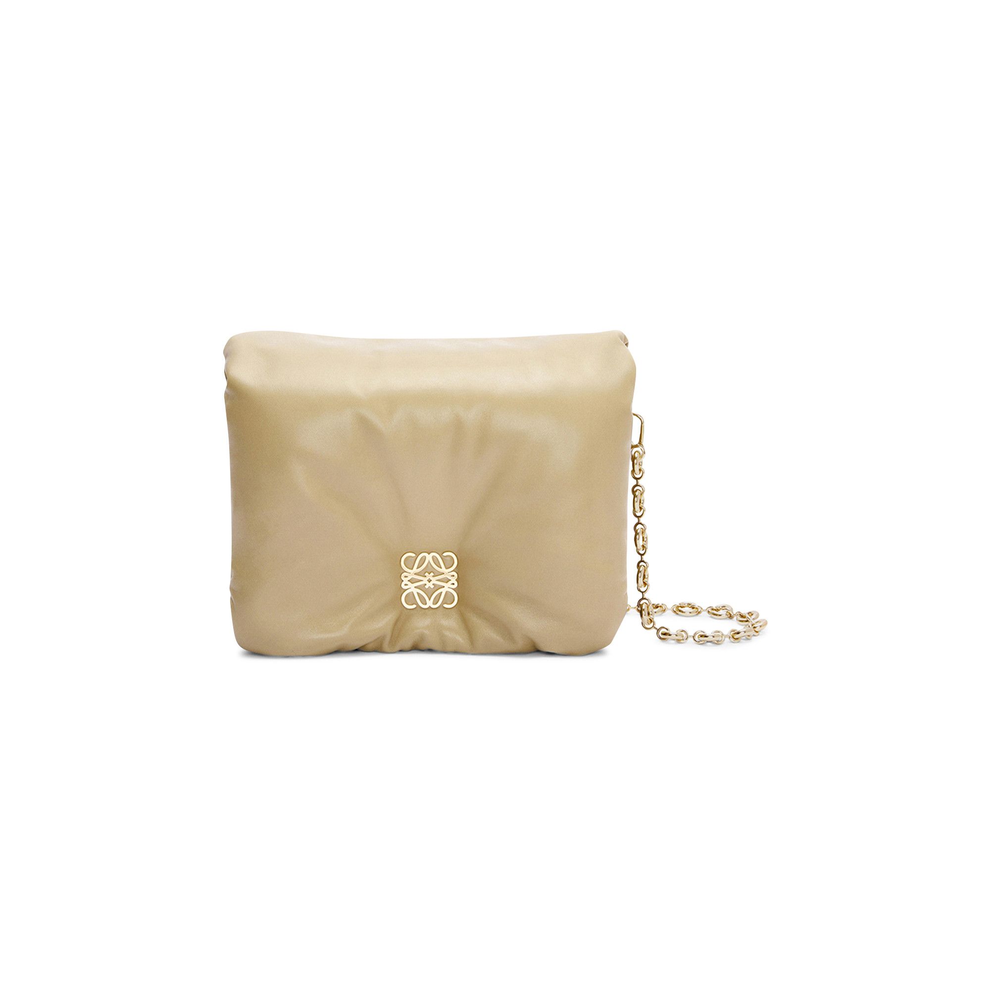 ショルダーバッグ・ポシェット LOEWE Puffer Goya Bag in Shiny Nappa Lambskin in Clay Green LOEWE Puffer Goya Bag in Shiny Nappa Lambskin in Clay Green