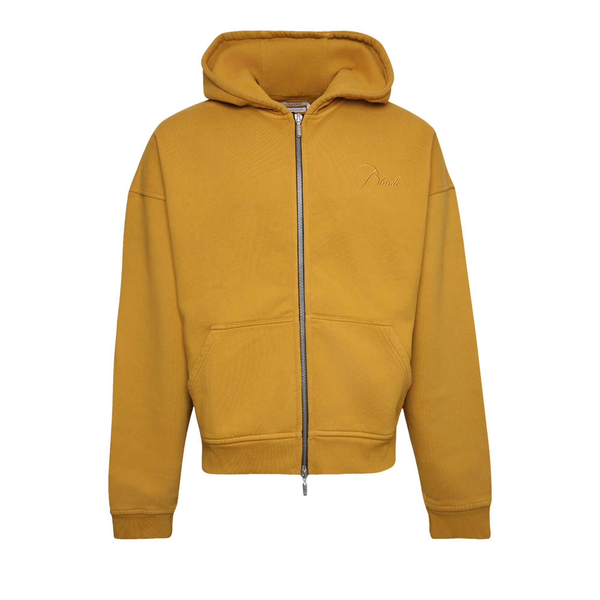 Mustard yellow zip up hoodie shop