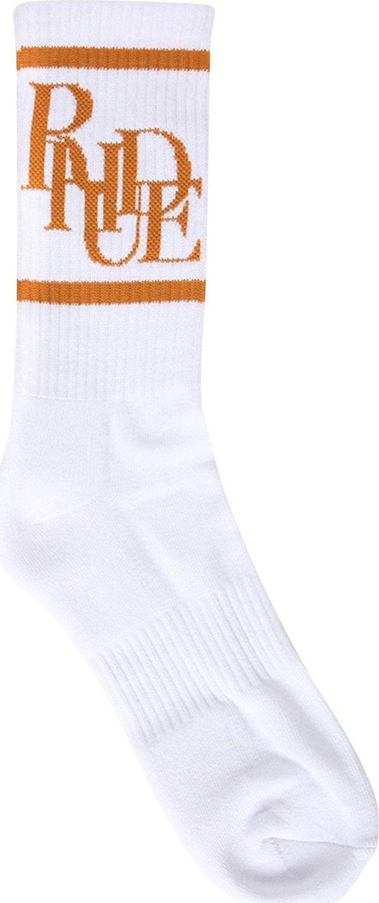 Rhude Scramble Logo Sock 'White/Mustard'