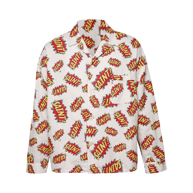 SAINT Mxxxxxx Pow Pajama Shirt White
