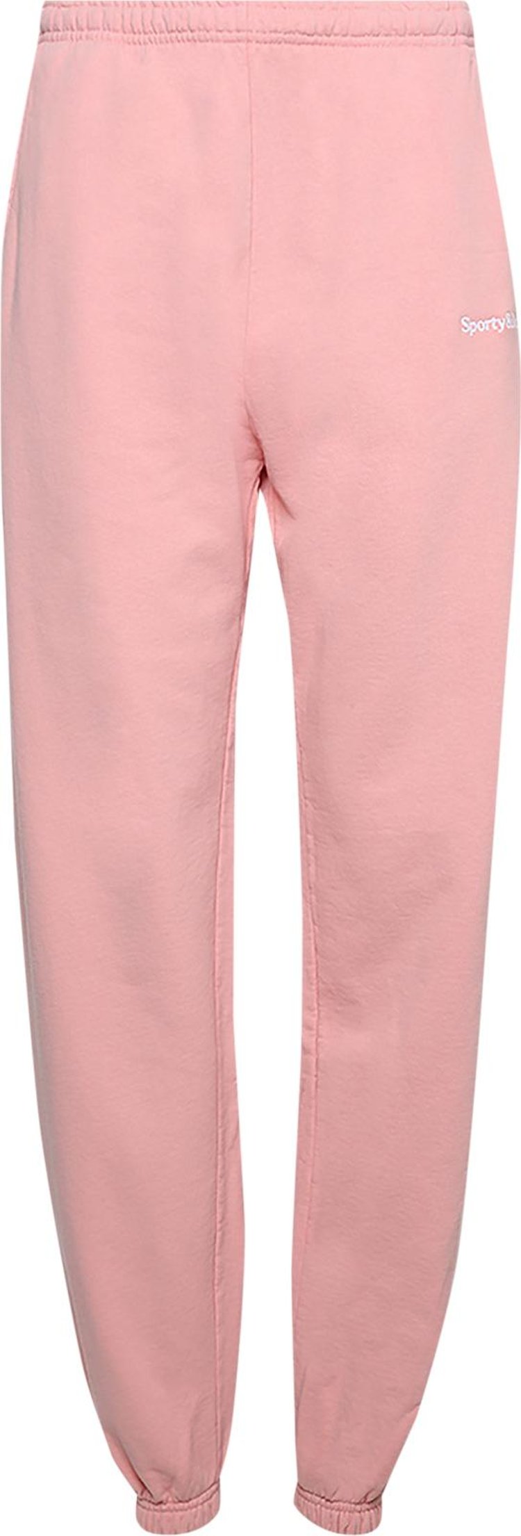 Sporty & Rich Serif Embroidered Sweatpant 'Rose'