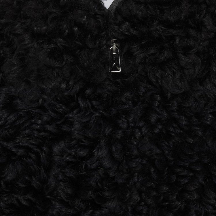 Bottega Veneta Cropped Fur Jacket Black