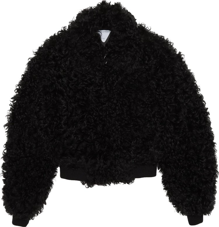 Bottega Veneta Cropped Fur Jacket 'Black'