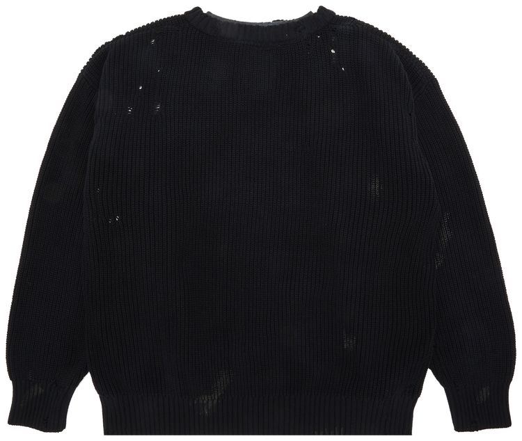 Maison Mihara Yasuhiro Knit Combined Pullover Black