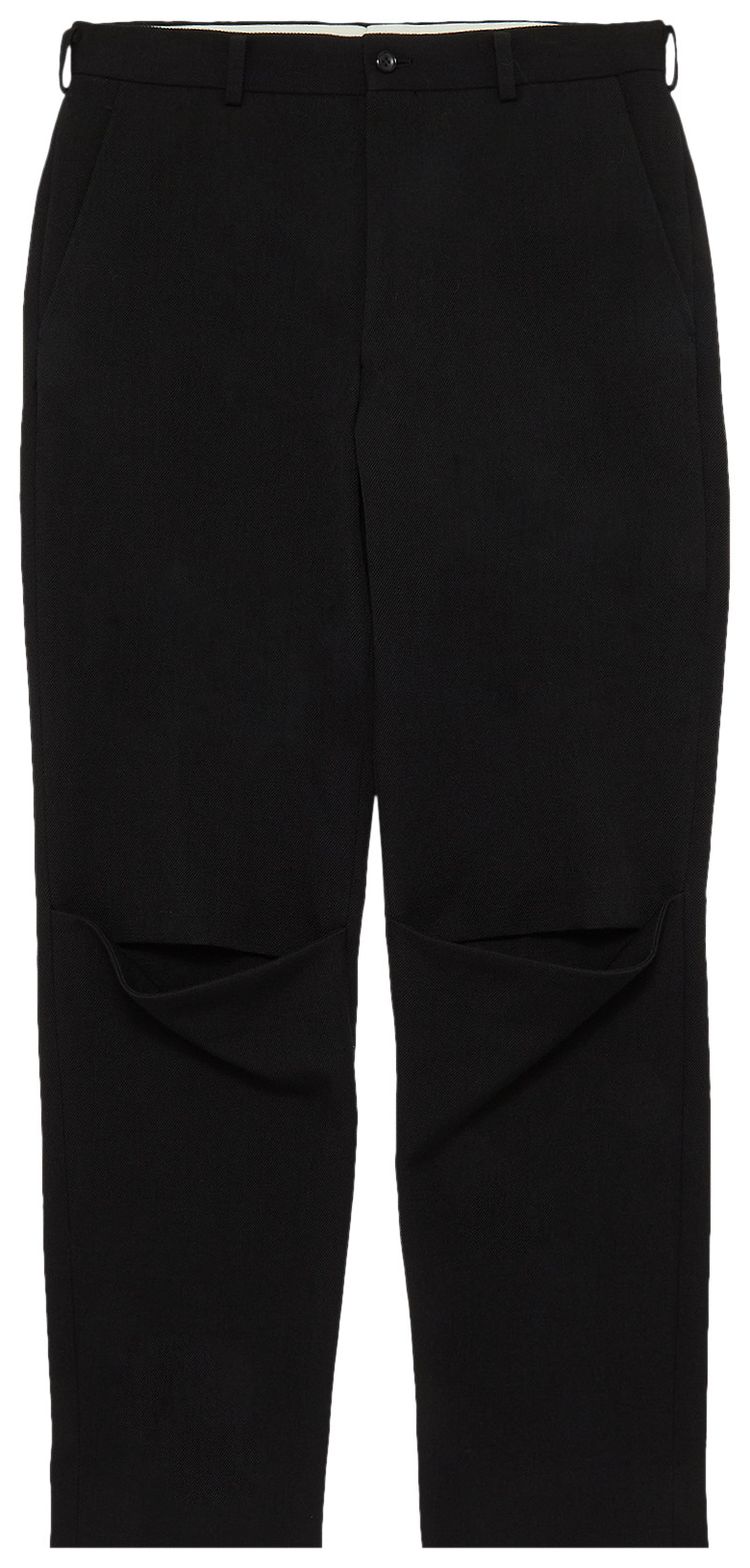 Comme des Garcons Homme Plus Slit Knee Trouser Black