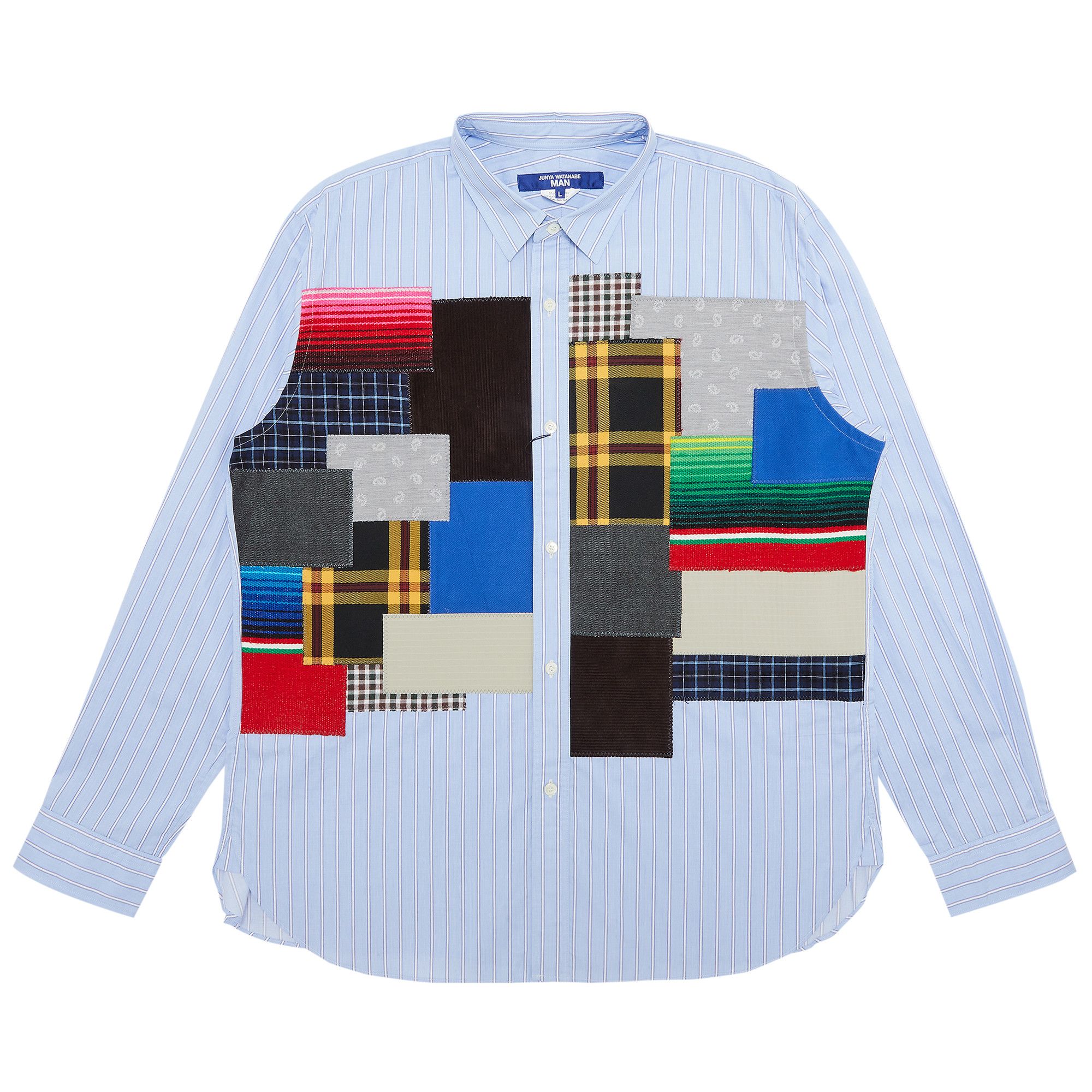 たけpay Buy Junya Watanabe MAN Patchwork Button Down Shirt 'Light