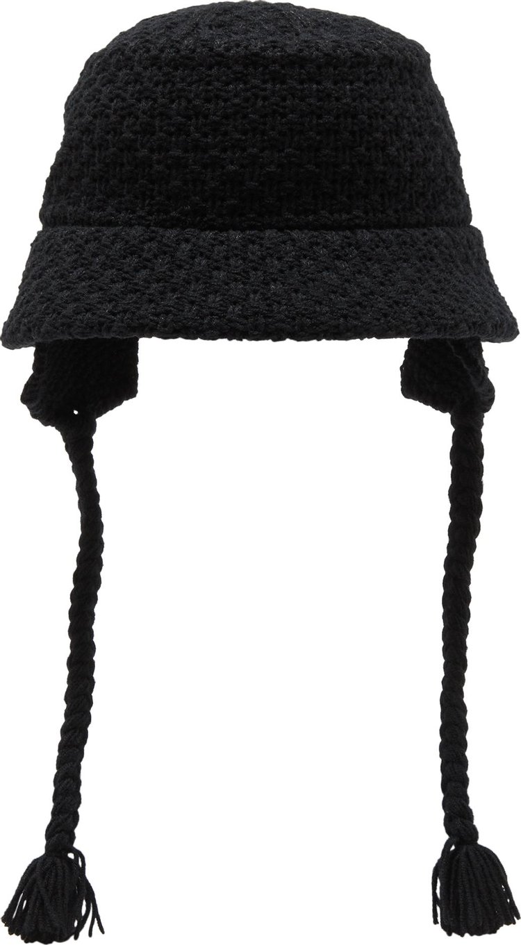 Y's Wool Knit Bucket Hat 'Black'
