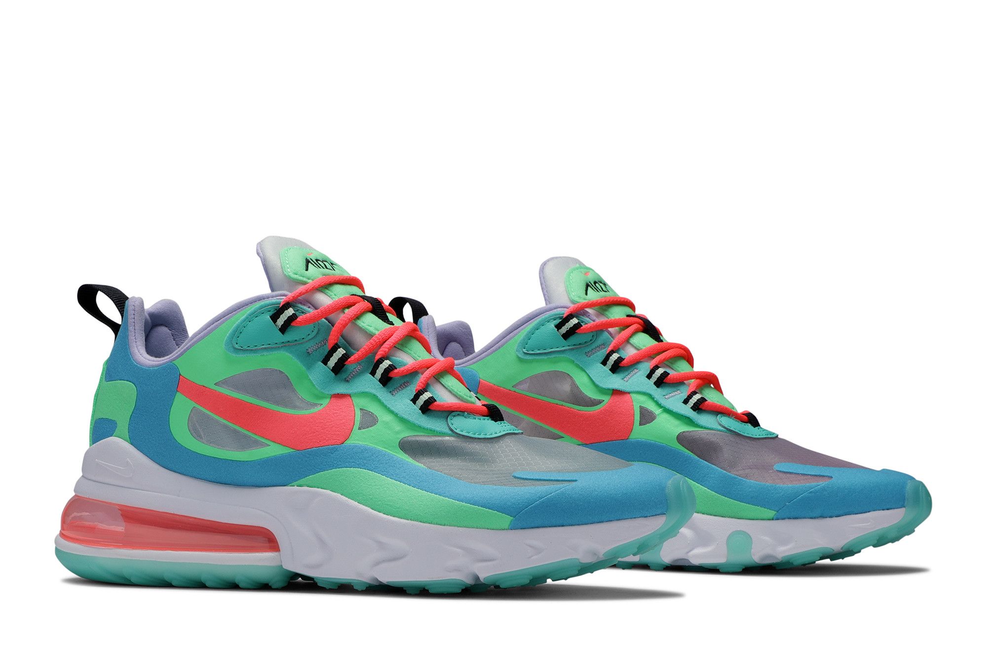 W air max 270 react - electro green/flash crimson cheap