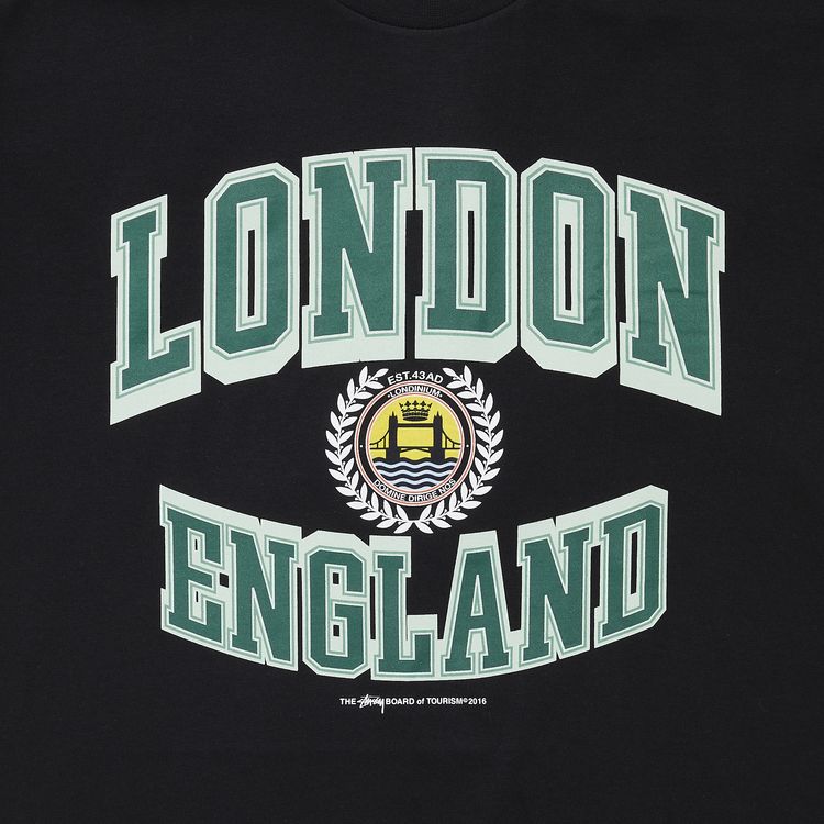 Stussy London England Tee Black